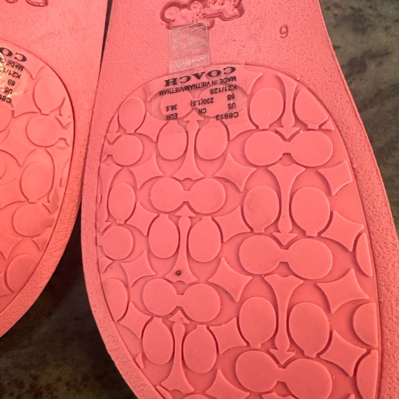 Coach Una sport slide pink jelly slides - Picture 3 of 5